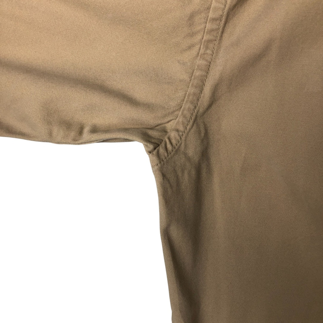 Vintage 90s-00'S Timberland WEATHERGEAR short-sleeved cotton box shirt, men's size M cotton Beige type Vintage Second Hand