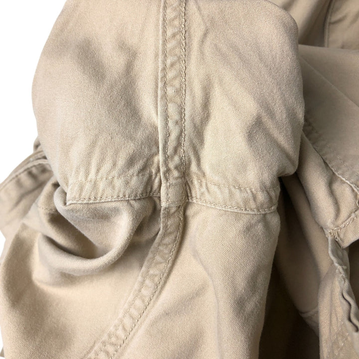 Vintage 90s-00'S Timberland WEATHERGEAR short-sleeved cotton box shirt, men's size M cotton Beige type Vintage Second Hand