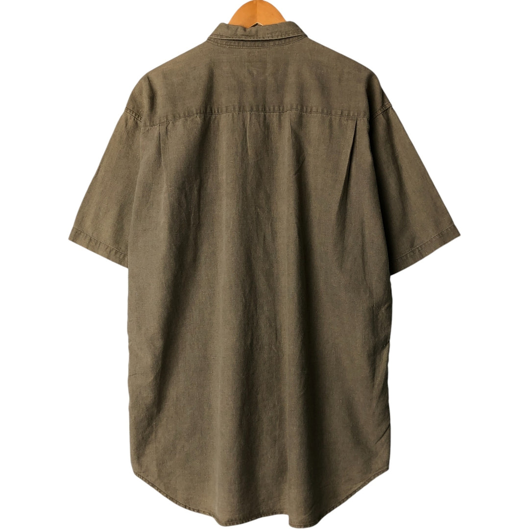 90'S GAP Vintage Short Sleeve Button-Down Shirt, Men's XL unclear Khaki type Vintage Second Hand