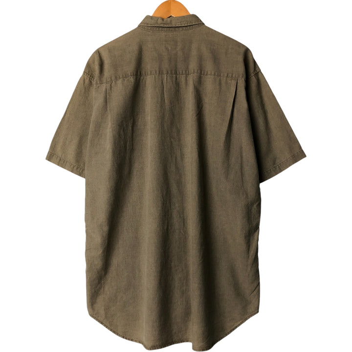90'S GAP Vintage Short Sleeve Button-Down Shirt, Men's XL unclear Khaki type Vintage Second Hand