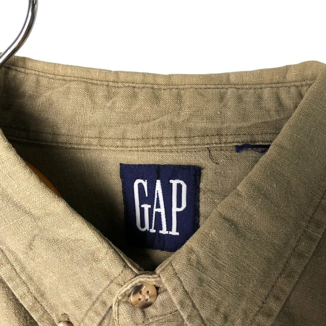 90'S GAP Vintage Short Sleeve Button-Down Shirt, Men's XL unclear Khaki type Vintage Second Hand