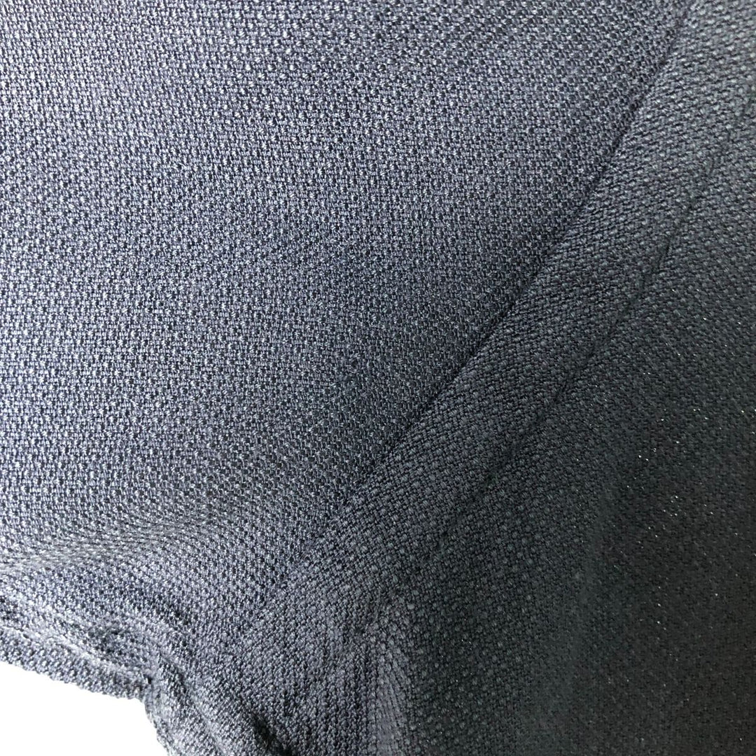 90'S Vintage Nautica Short Sleeve Silk Shirt, Men's XL silk Navy blue Vintage Second Hand