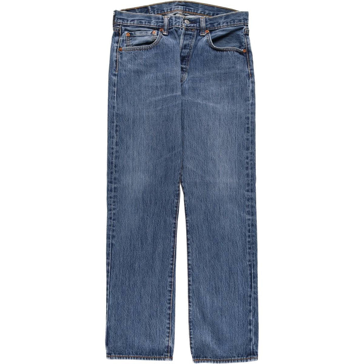 Levi's 501 straight denim pants for men, size W33 cotton blue type Vintage Second Hand