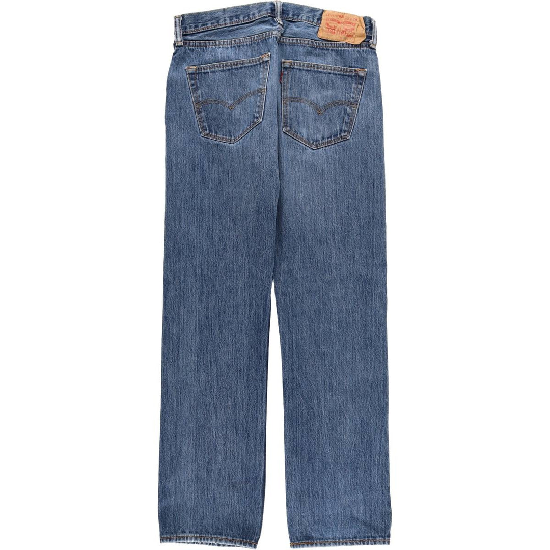Levi's 501 straight denim pants for men, size W33 cotton blue type Vintage Second Hand