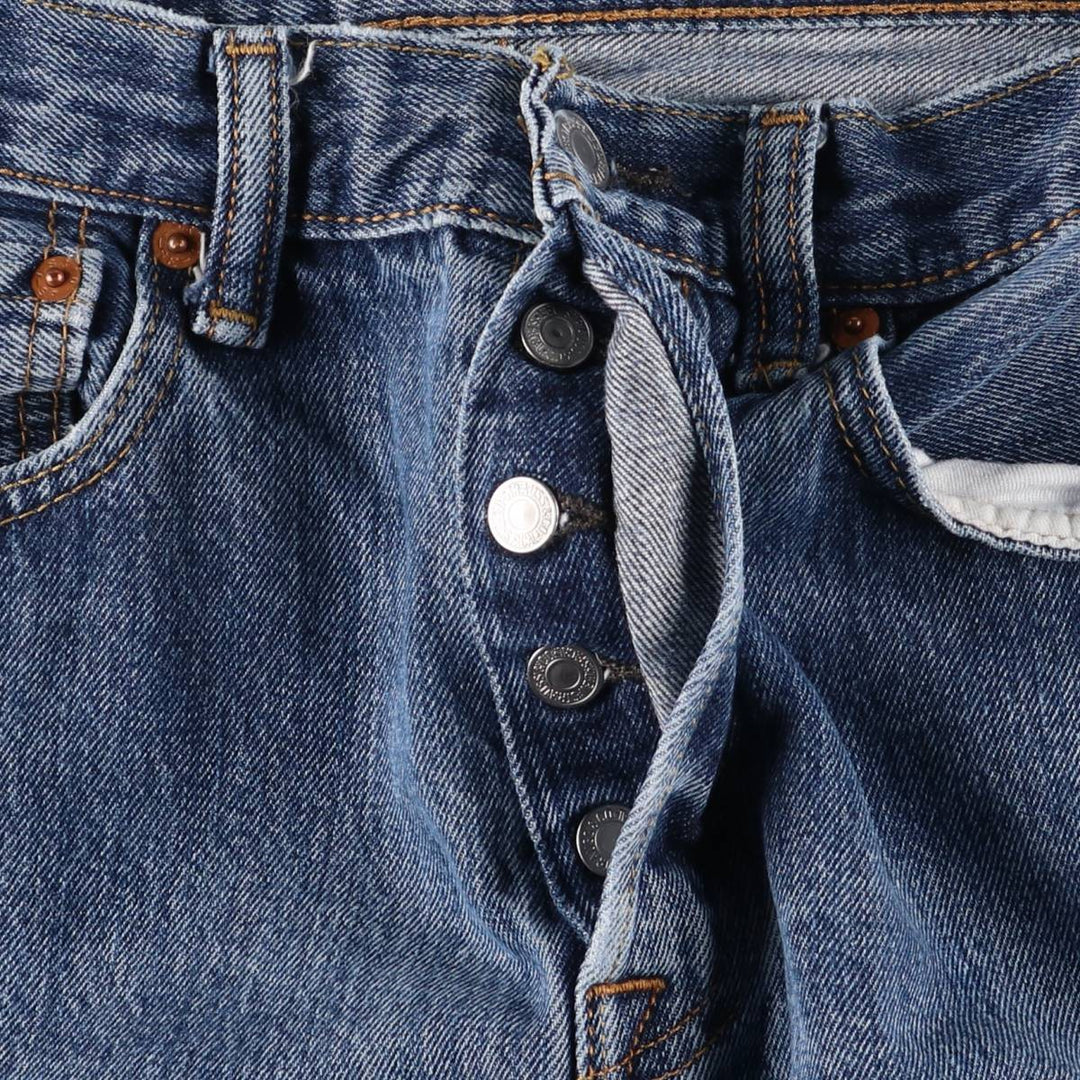 Levi's 501 straight denim pants for men, size W33 cotton blue type Vintage Second Hand