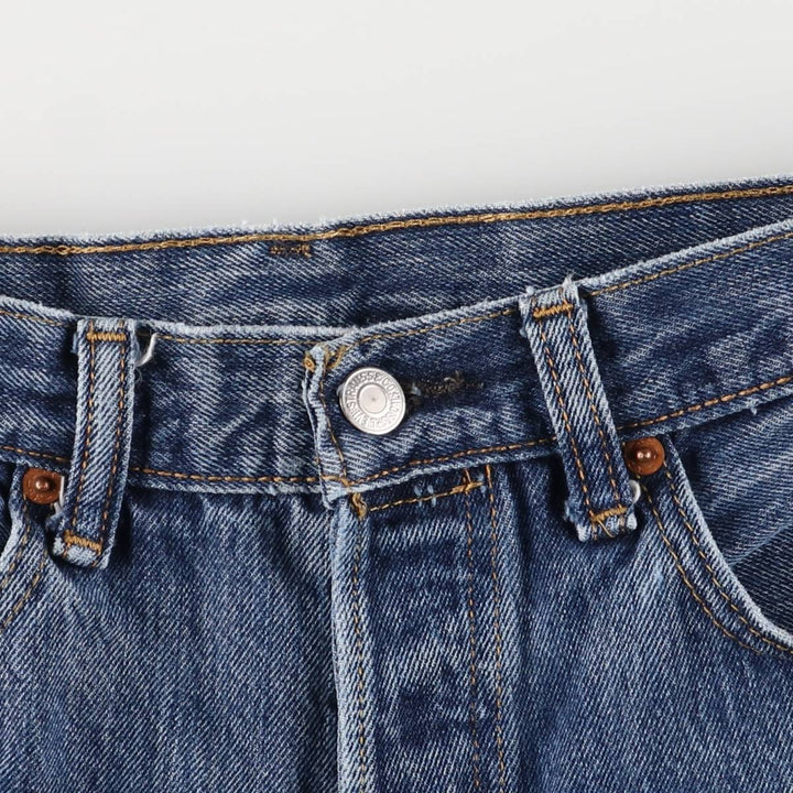 Levi's 501 straight denim pants for men, size W33 cotton blue type Vintage Second Hand
