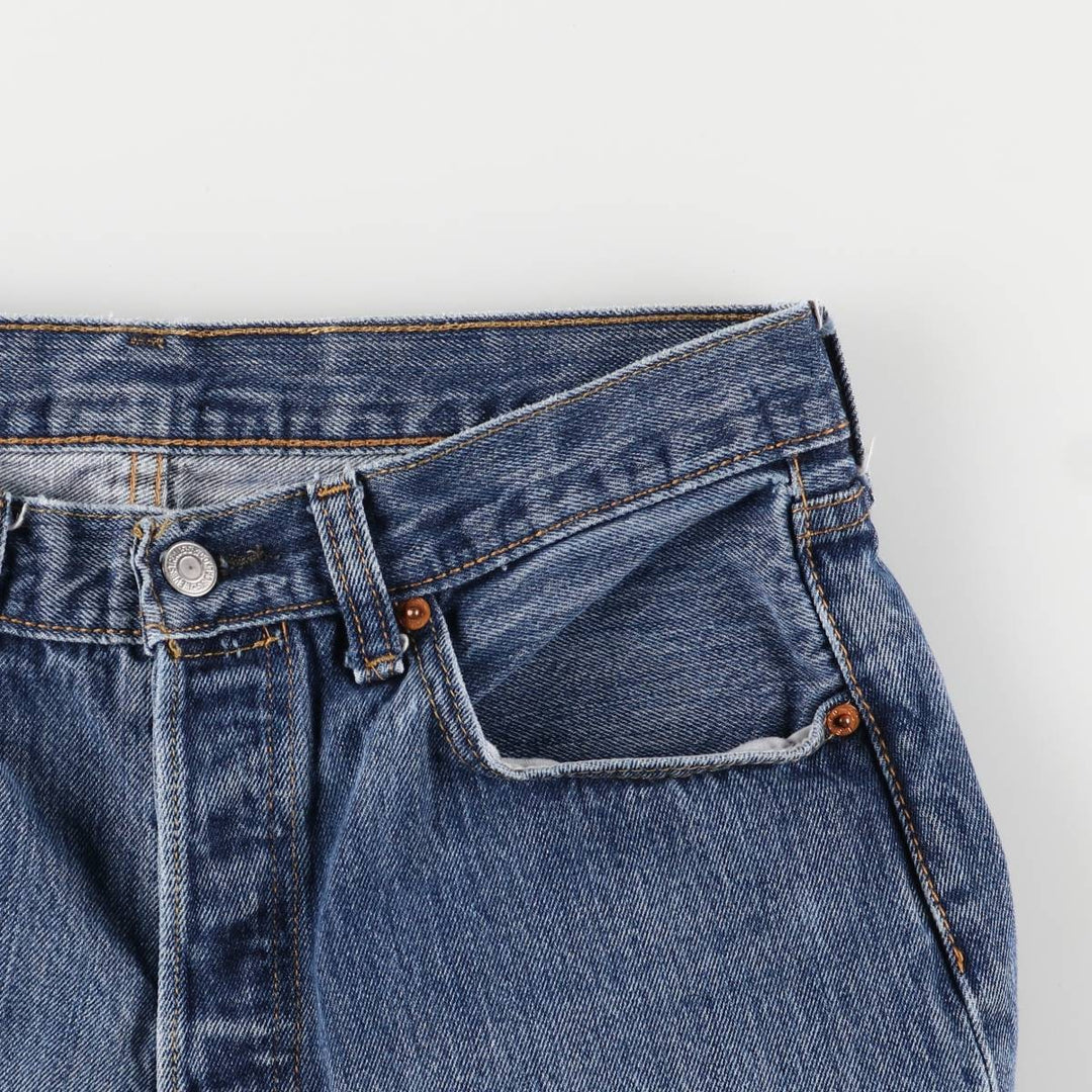 Levi's 501 straight denim pants for men, size W33 cotton blue type Vintage Second Hand