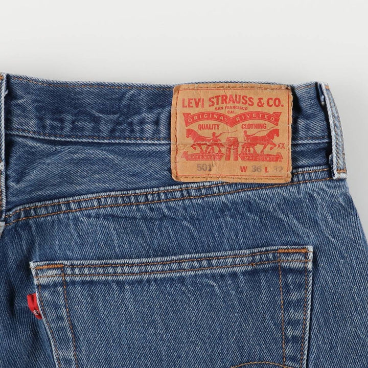Levi's 501 straight denim pants for men, size W35 cotton blue type Vintage Second Hand