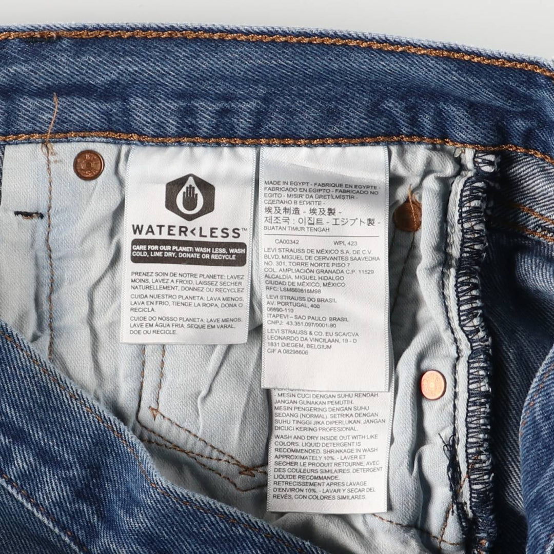 Levi's 501 straight denim pants for men, size W35 cotton blue type Vintage Second Hand