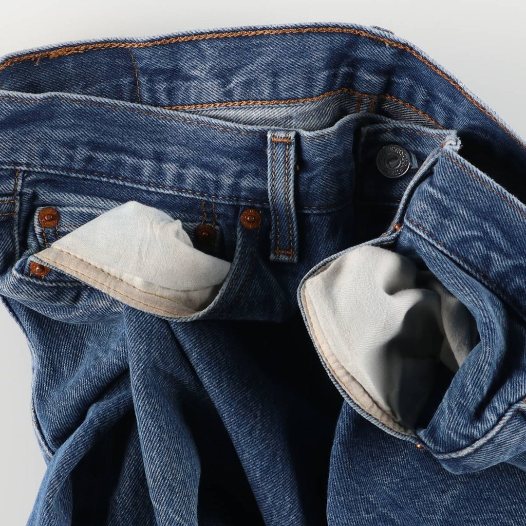 Levi's 501 straight denim pants for men, size W35 cotton blue type Vintage Second Hand