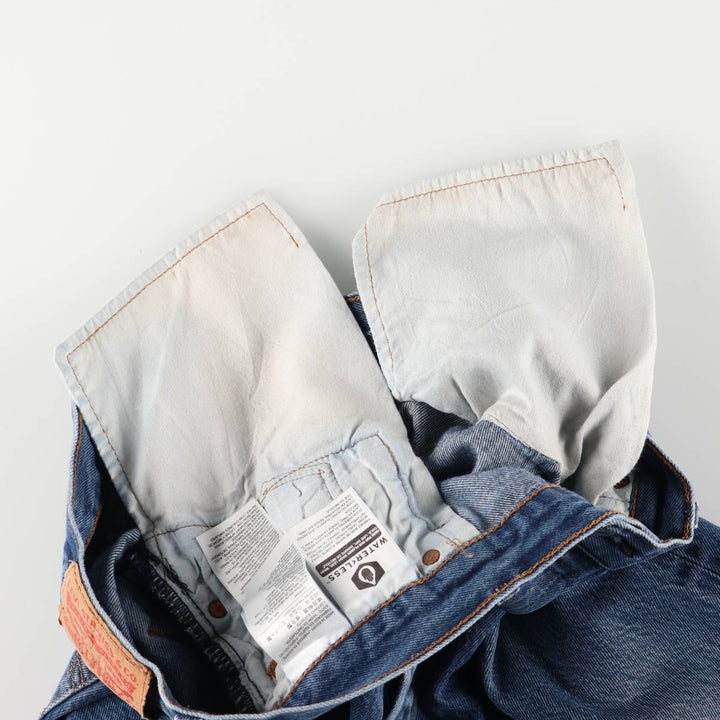 Levi's 501 straight denim pants for men, size W35 cotton blue type Vintage Second Hand