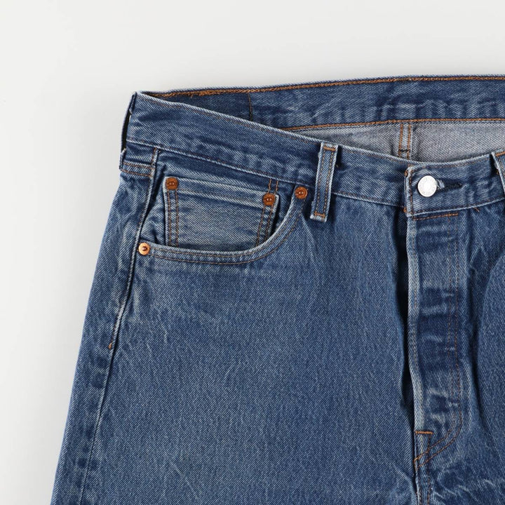 Levi's 501 straight denim pants for men, size W35 cotton blue type Vintage Second Hand