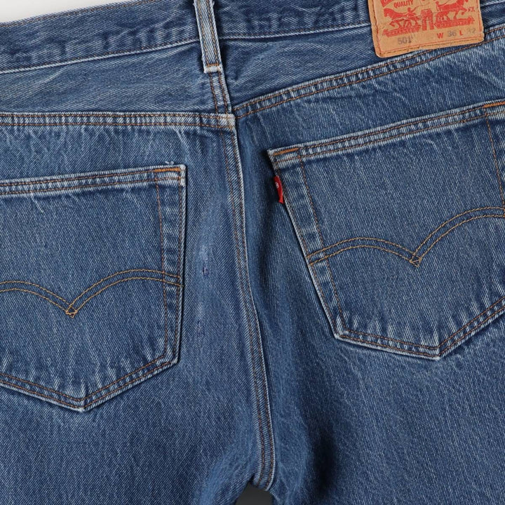 Levi's 501 straight denim pants for men, size W35 cotton blue type Vintage Second Hand