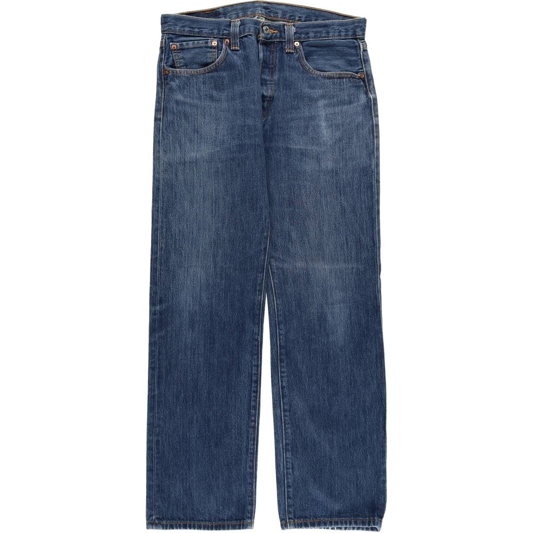 Levi's 501 straight denim pants for men, size W34 cotton blue type Vintage Second Hand