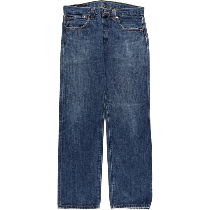Levi's 501 straight denim pants for men, size W34 cotton blue type Vintage Second Hand