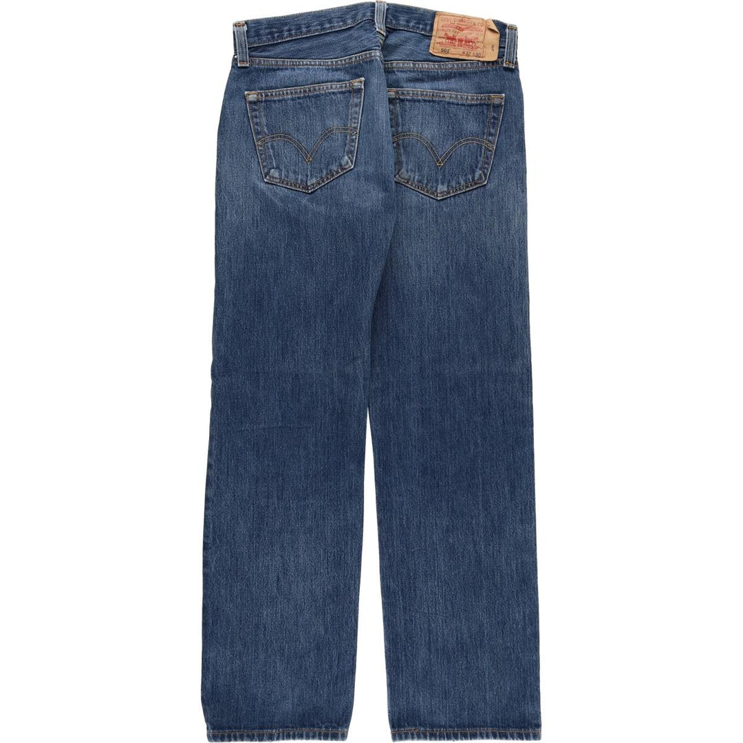 Levi's 501 straight denim pants for men, size W34 cotton blue type Vintage Second Hand
