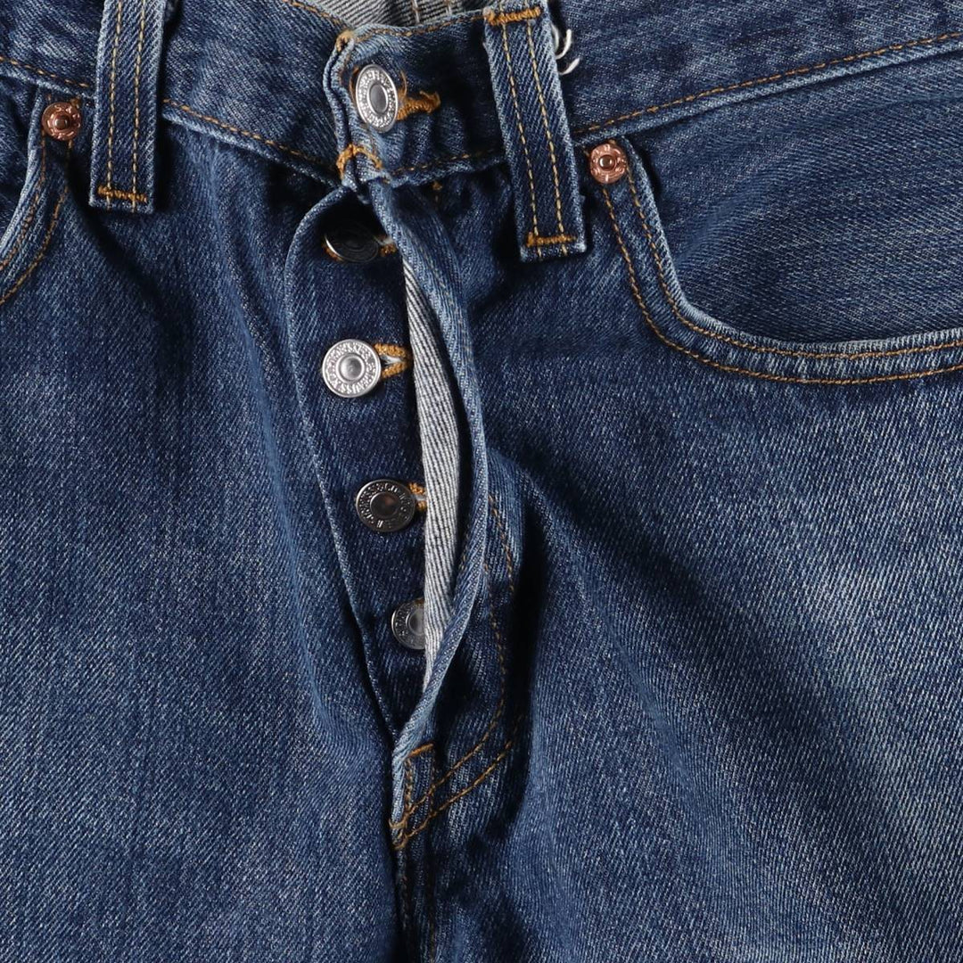 Levi's 501 straight denim pants for men, size W34 cotton blue type Vintage Second Hand