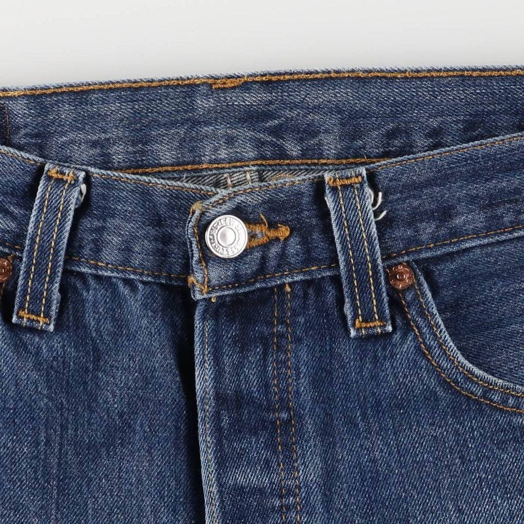 Levi's 501 straight denim pants for men, size W34 cotton blue type Vintage Second Hand