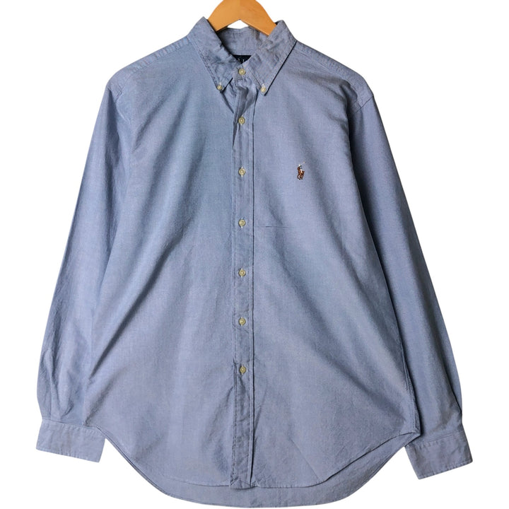 Ralph Lauren Classic Fit Long Sleeve Button Down Shirt, Men's Size L cotton Blue type light blue Vintage Second Hand