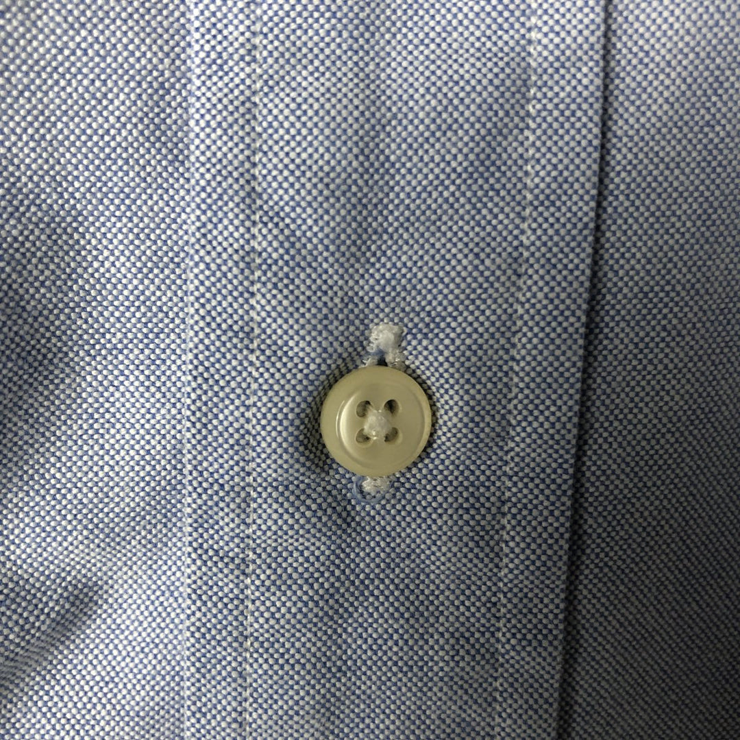 Ralph Lauren YARMOUTH long sleeve button down shirt, men's XL size cotton Blue type light blue Vintage Second Hand