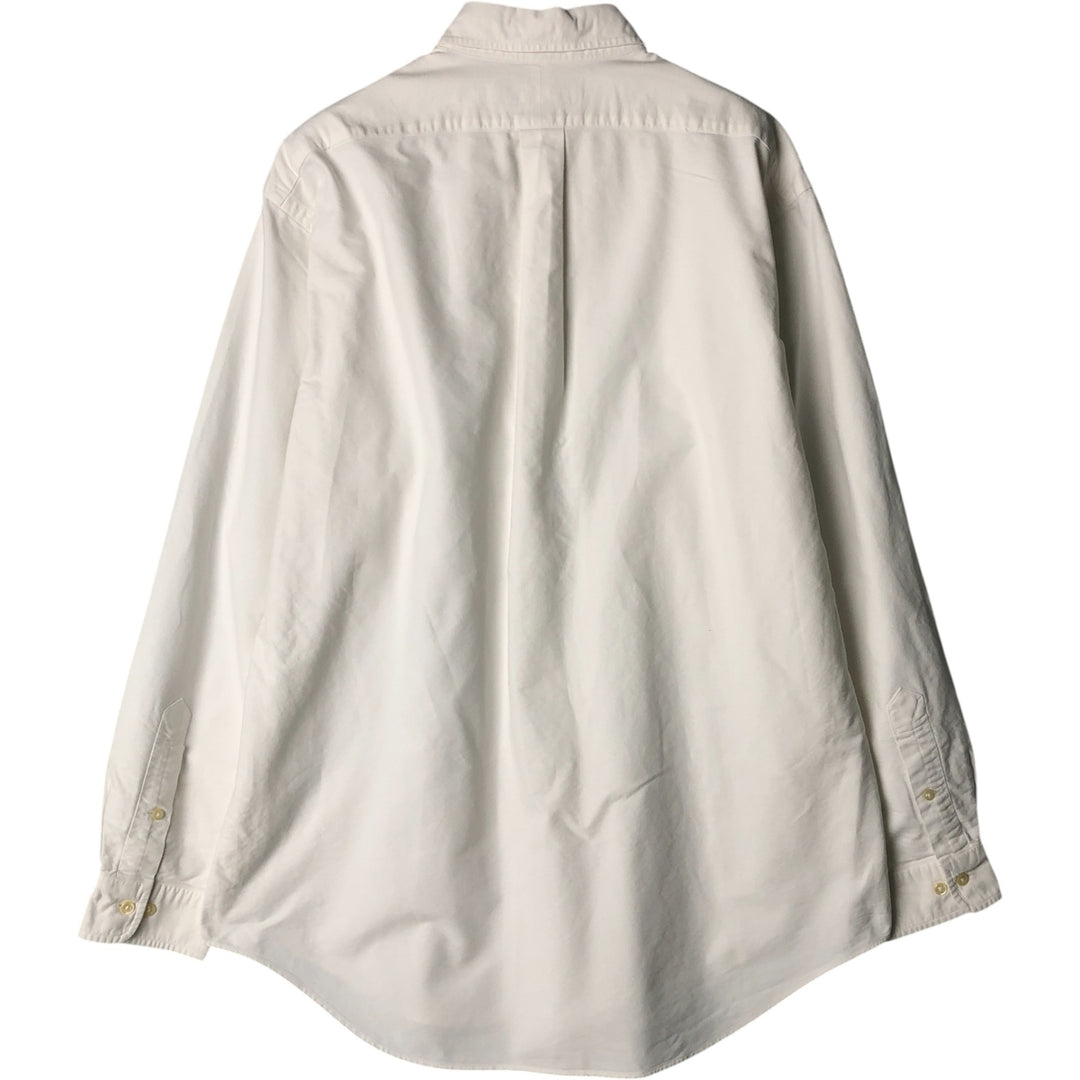 Ralph Lauren Classic Fit Long Sleeve Button Down Shirt, Men's Size L cotton white type Vintage Second Hand