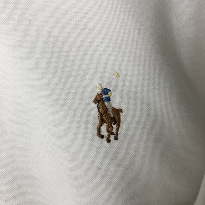 Ralph Lauren Classic Fit Long Sleeve Button Down Shirt, Men's Size L cotton white type Vintage Second Hand