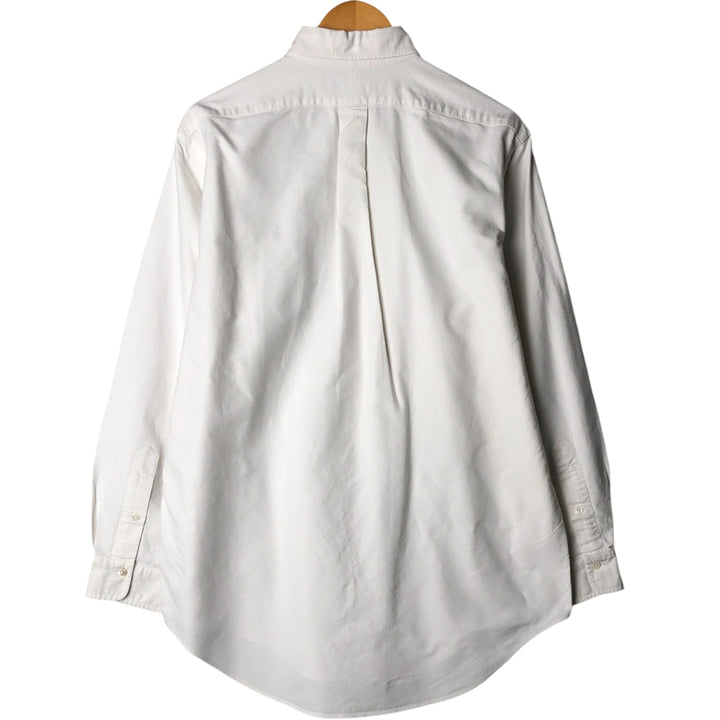 Ralph Lauren RALPH LAUREN long-sleeved button-down shirt, men's size L cotton white type Vintage Second Hand