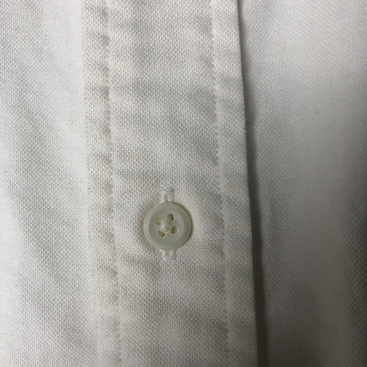 Ralph Lauren RALPH LAUREN long-sleeved button-down shirt, men's size L cotton white type Vintage Second Hand