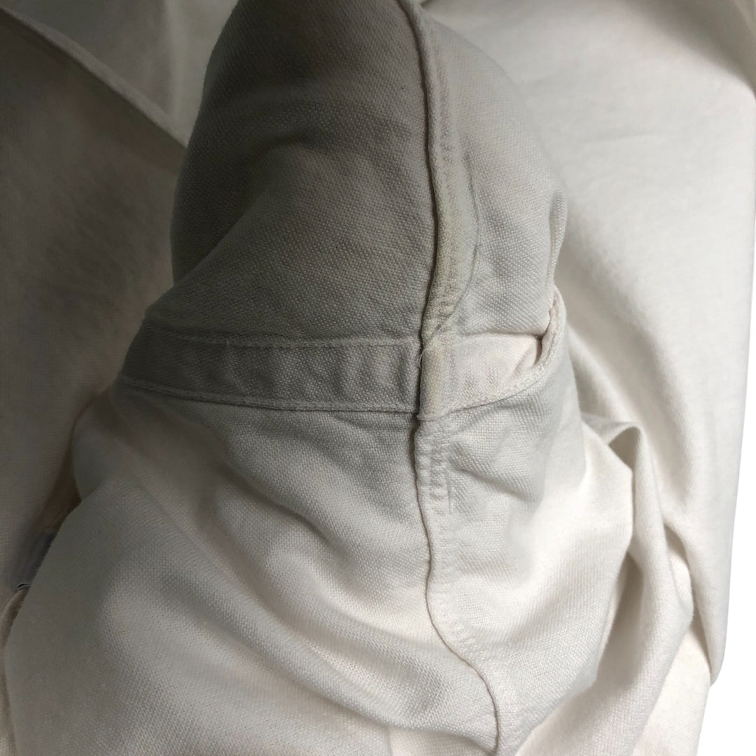 Ralph Lauren RALPH LAUREN long-sleeved button-down shirt, men's size L cotton white type Vintage Second Hand