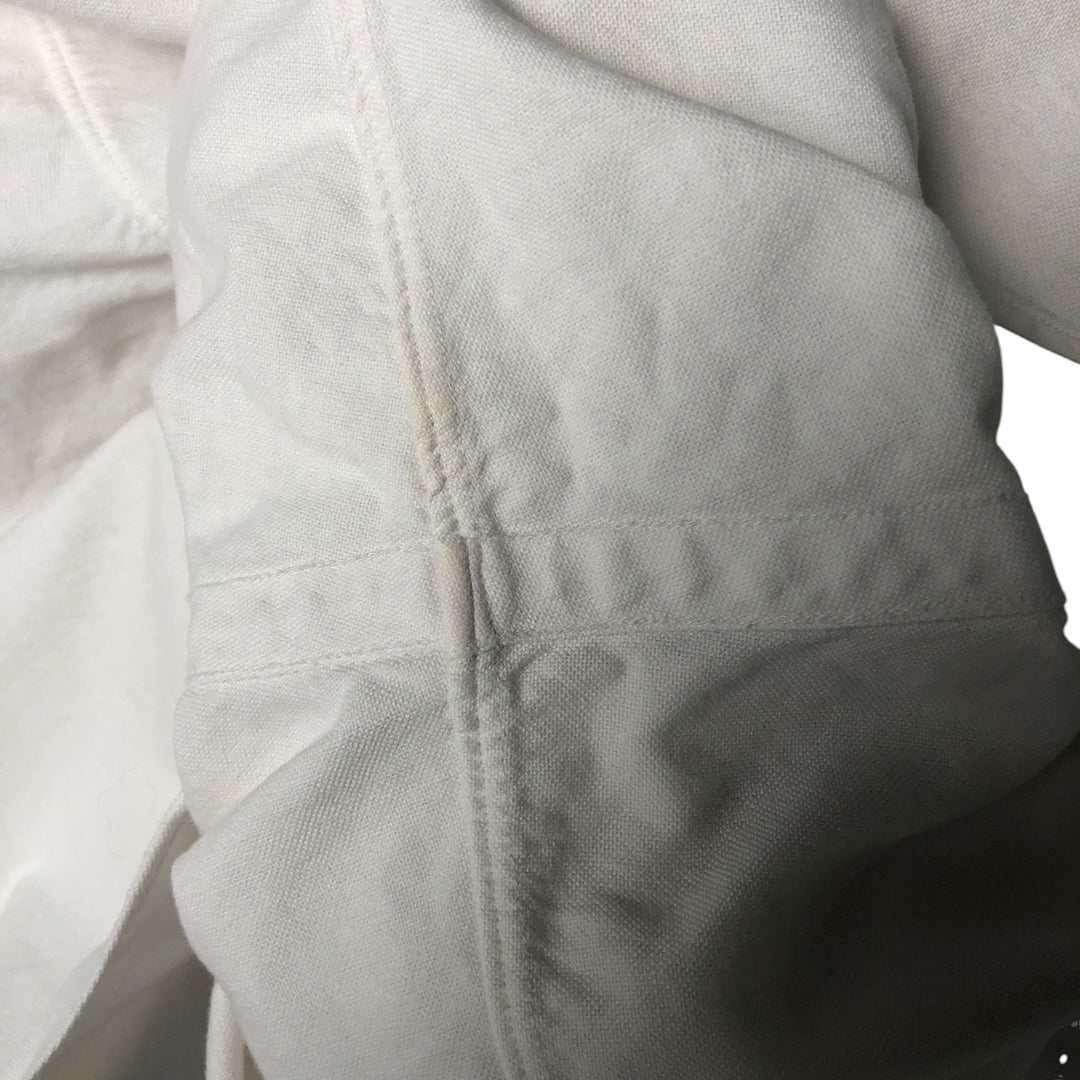 Ralph Lauren RALPH LAUREN long-sleeved button-down shirt, men's size L cotton white type Vintage Second Hand