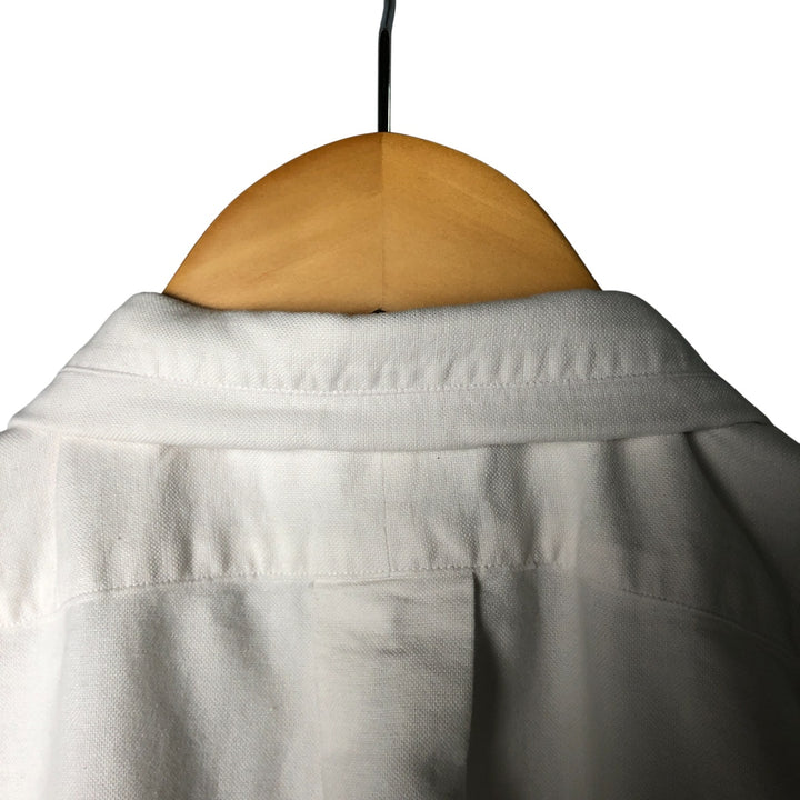 Ralph Lauren RALPH LAUREN long-sleeved button-down shirt, men's size L cotton white type Vintage Second Hand