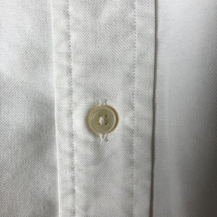 Ralph Lauren YARMOUTH long sleeve button down shirt, men's size L cotton white type Vintage Second Hand