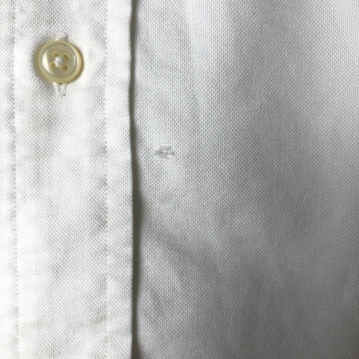 Ralph Lauren YARMOUTH long sleeve button down shirt, men's size L cotton white type Vintage Second Hand