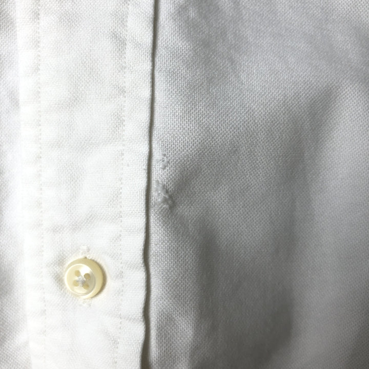 Ralph Lauren YARMOUTH long sleeve button down shirt, men's size L cotton white type Vintage Second Hand