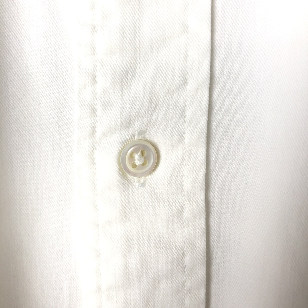 Ralph Lauren RALPH LAUREN long-sleeved button-down shirt, men's size L cotton white type Vintage Second Hand