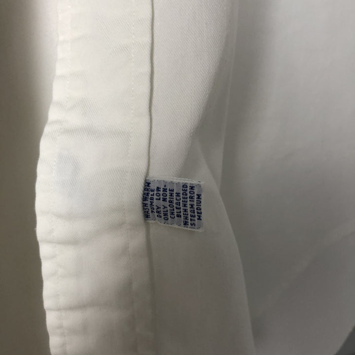 Ralph Lauren RALPH LAUREN long-sleeved button-down shirt, men's size L cotton white type Vintage Second Hand