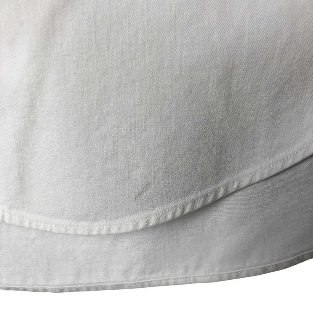 Ralph Lauren RALPH LAUREN long-sleeved button-down shirt, men's size L cotton white type Vintage Second Hand