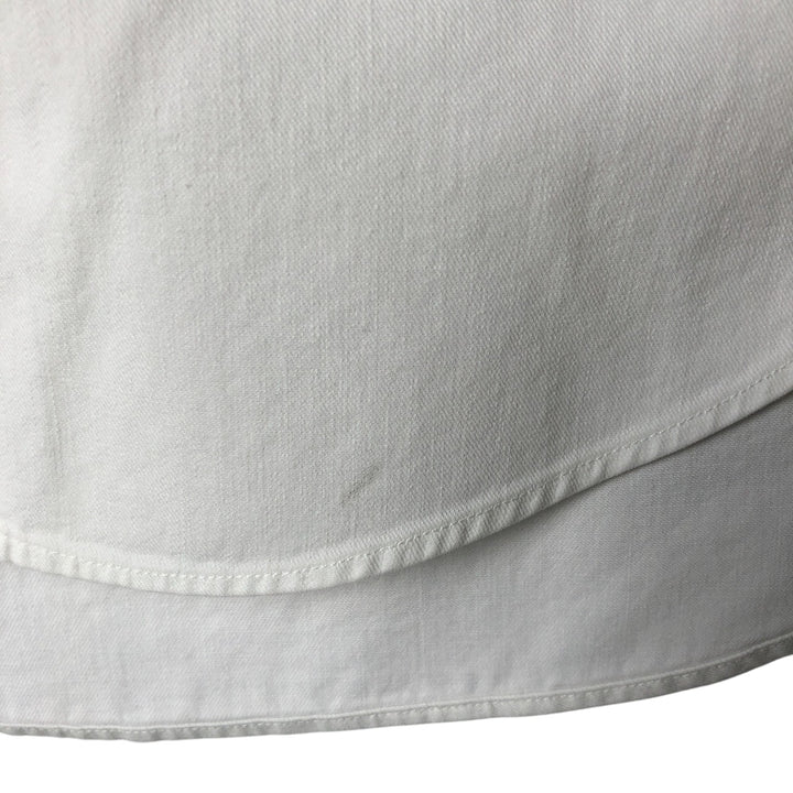 Ralph Lauren RALPH LAUREN long-sleeved button-down shirt, men's size L cotton white type Vintage Second Hand