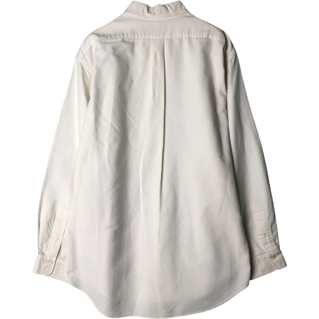 Ralph Lauren long sleeve button down shirt, men's XL size cotton white type Vintage Second Hand
