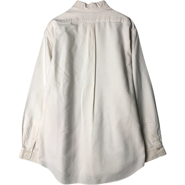 Ralph Lauren long sleeve button down shirt, men's XL size cotton white type Vintage Second Hand