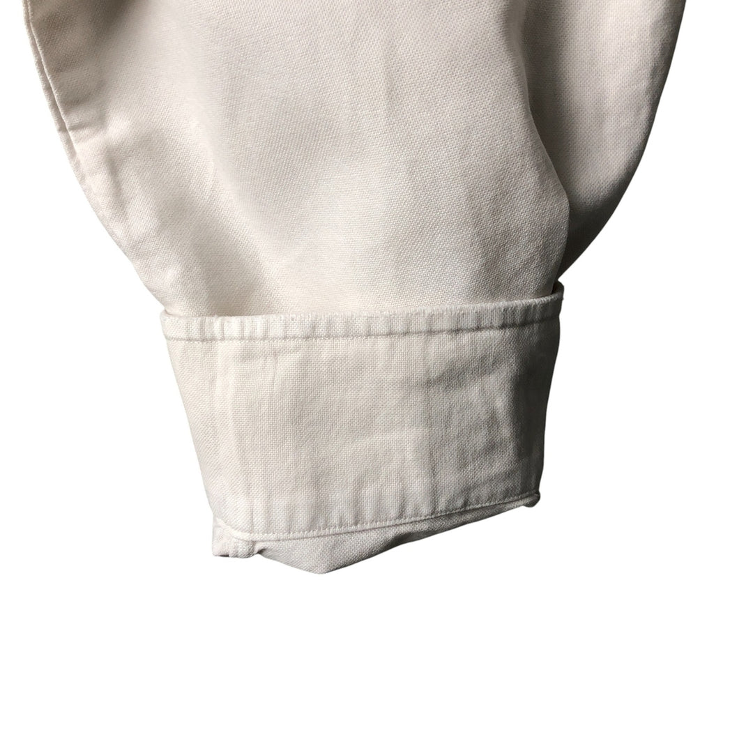 Ralph Lauren long sleeve button down shirt, men's XL size cotton white type Vintage Second Hand
