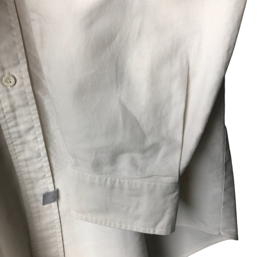 Ralph Lauren long sleeve button down shirt, men's XL size cotton white type Vintage Second Hand