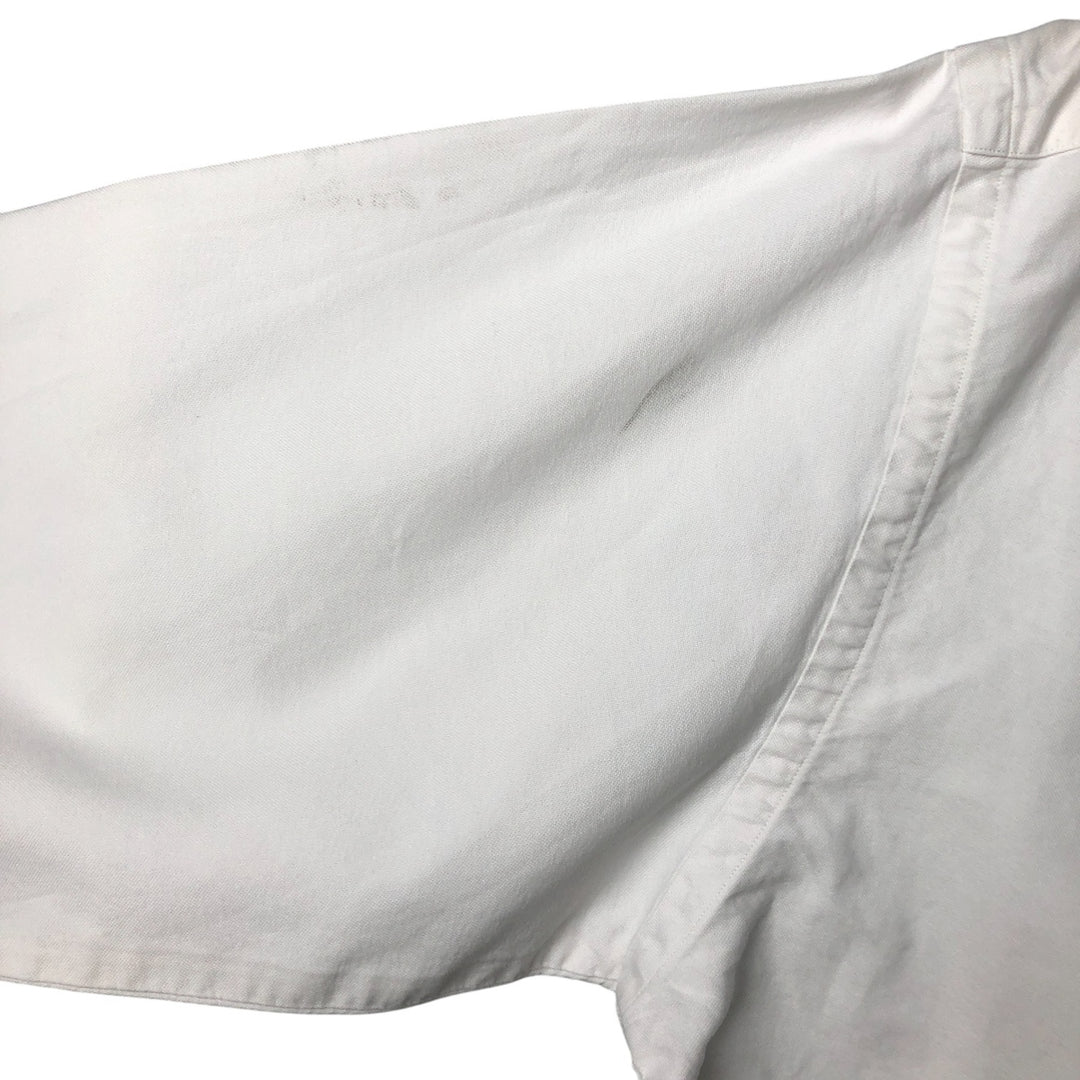 Ralph Lauren long sleeve button down shirt, men's XL size cotton white type Vintage Second Hand
