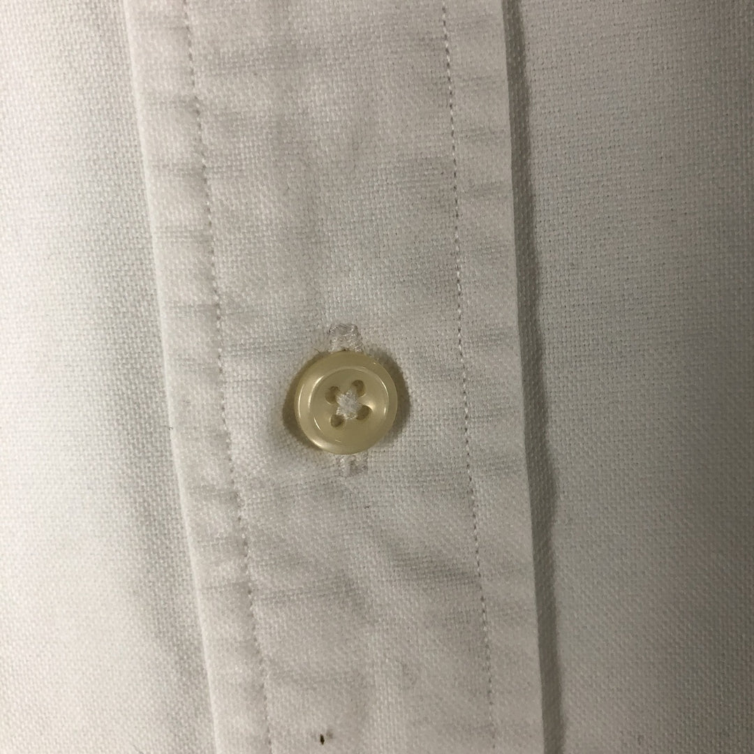Ralph Lauren YARMOUTH long sleeve button down shirt, men's size L cotton white type Vintage Second Hand