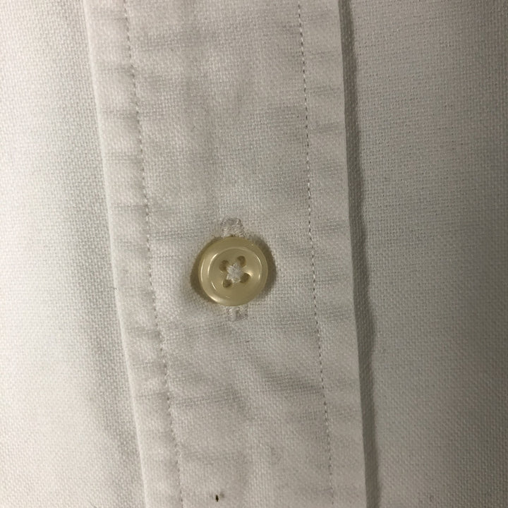 Ralph Lauren YARMOUTH long sleeve button down shirt, men's size L cotton white type Vintage Second Hand