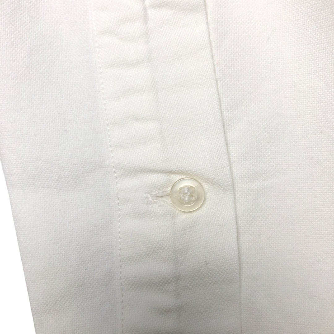 Ralph Lauren YARMOUTH long sleeve button down shirt, men's size L cotton white type Vintage Second Hand