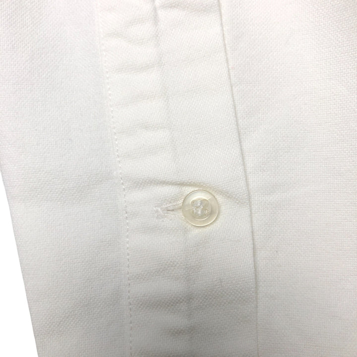 Ralph Lauren YARMOUTH long sleeve button down shirt, men's size L cotton white type Vintage Second Hand