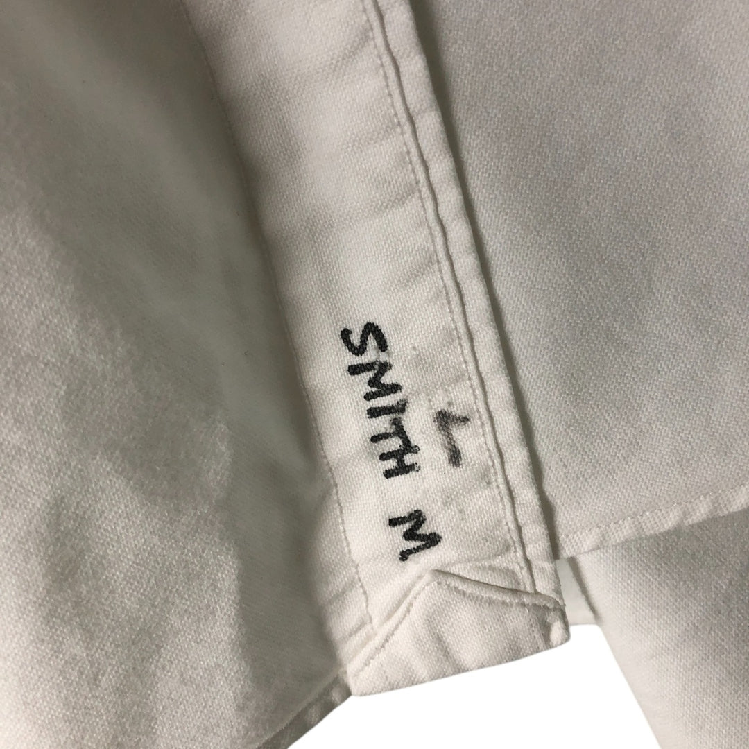 Ralph Lauren YARMOUTH long sleeve button down shirt, men's size L cotton white type Vintage Second Hand