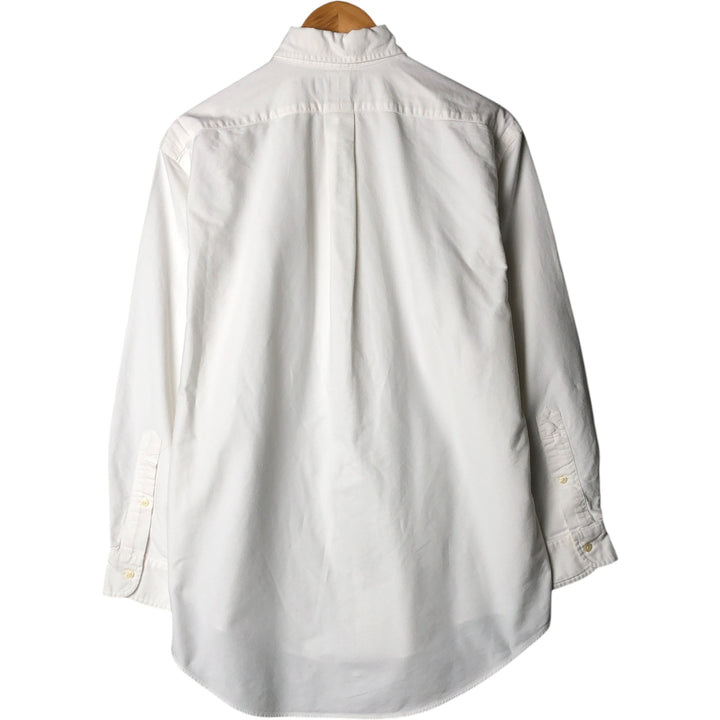 Ralph Lauren YARMOUTH long sleeve button down shirt, men's size M cotton white type Vintage Second Hand
