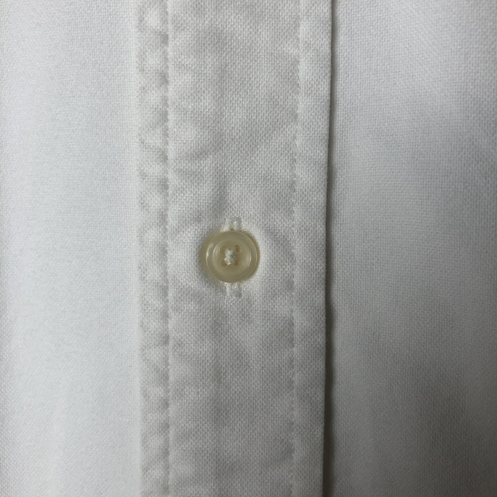 Ralph Lauren YARMOUTH long sleeve button down shirt, men's size M cotton white type Vintage Second Hand